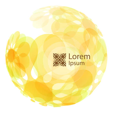 Sphere. Abstract vector illustration. Can be used for marketing, website, print and presentation.のイラスト素材