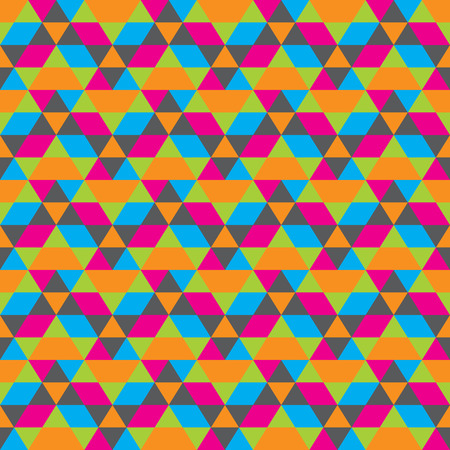 Seamless geometric triangles background. Mosaic. Abstract vector illustration. Can be used for wallpaper, web page background, book cover.のイラスト素材