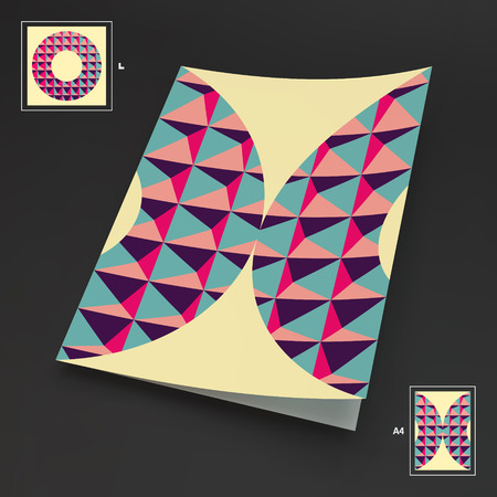 A4 Business Blank. Abstract Vector Illustration. Can Be Used For Advertising, Marketing, Presentation.のイラスト素材