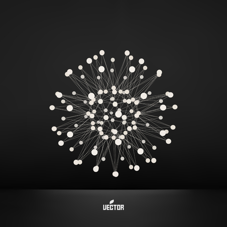 3d sphere. Technology concept. Vector illustration.のイラスト素材