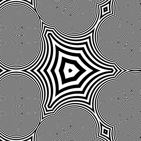 Abstract 3d Geometrical Background. Pattern With Optical Illusion. Vector Illustration.のイラスト素材