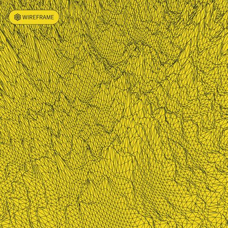 Network abstract background. 3d technology vector illustration.のイラスト素材