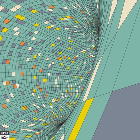 Colorful Mosaic Backdrop. Abstract Geometric Pattern. のイラスト素材