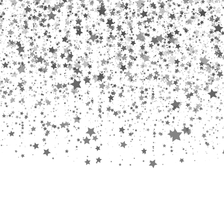 Background with Stars. Black and White Pattern. Design Template. のイラスト素材