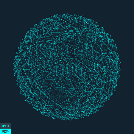 3d Abstract Sphere. Vector Illustration.のイラスト素材