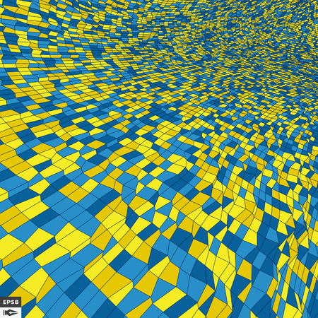 Mosaic. Abstract Background. Polygonal Vector Illustration.のイラスト素材