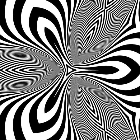 Pattern With Optical Illusion. Abstract Background. Optical Art.のイラスト素材