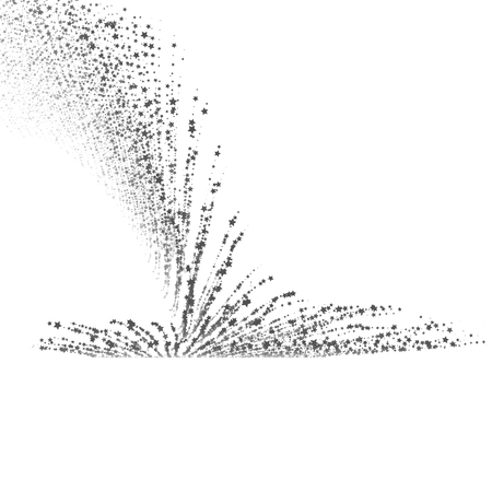 Background with Stars. Black and White Pattern. Design Template. Abstract Illustration.のイラスト素材