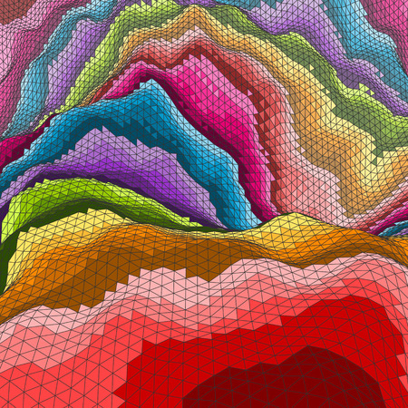 Mosaic. Abstract Background. Polygonal Vector Illustration.のイラスト素材