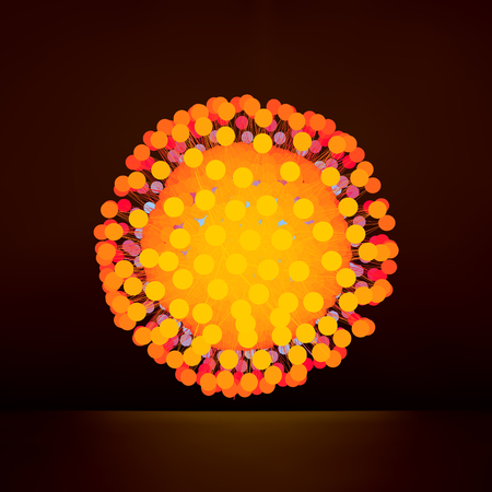 3d Abstract Sphere. Modern Science and Technology Element. Geometric Shape, Line and Dot. Vector Illustration.のイラスト素材