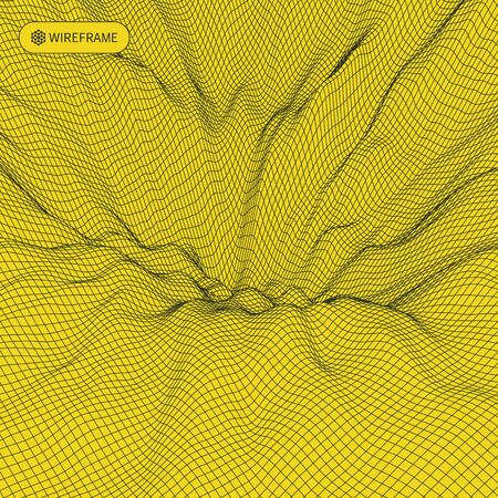 Network abstract background. 3d technology vector illustration.のイラスト素材