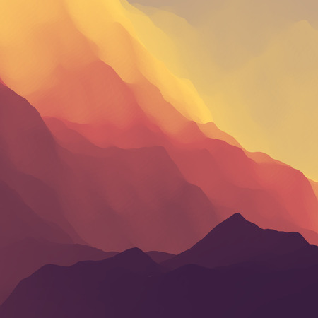 Mountain Landscape.のイラスト素材