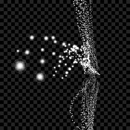 Point Flow. Design Template. Abstract Vector Illustration.のイラスト素材