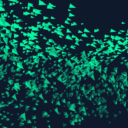 Abstract Dynamic Background. Array with Dynamic Emitted Particles. Science and Connection Concept....