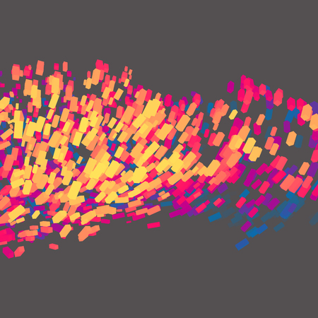 Abstract Dynamic Background. Science and Connection Concept. Vector Illustration.のイラスト素材