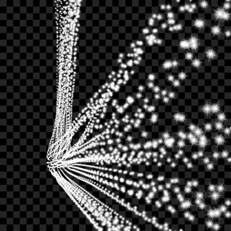 Point Flow. Design Template. Abstract Vector Illustration.のイラスト素材