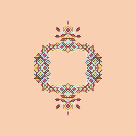 Line Art Design for Invitations, Posters, Badges. Linear Element. Geometric Style. Wedding Invitation. Elegant Luxury Template. Vector Illustration.のイラスト素材