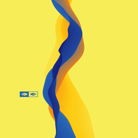 Colorful Abstract Background. Dynamic Effect. Futuristic Technology Style. Motion Vector Illustration.のイラスト素材