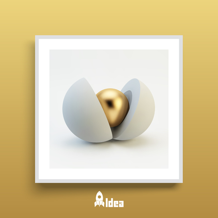 Textbook, booklet or notebook mockup. Cover design template. 3d vector illustration.のイラスト素材