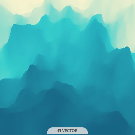 Water Wave. Water Surface. Nature background. Modern pattern. Vector Illustration For Your Design. Flowing Background With Halftone.のイラスト素材