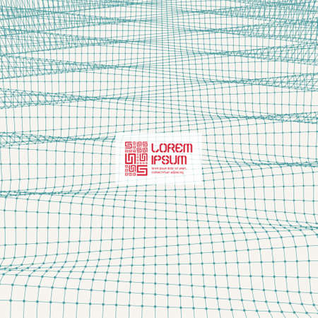 Network Abstract Background. 3d Technology Vector Illustration.のイラスト素材