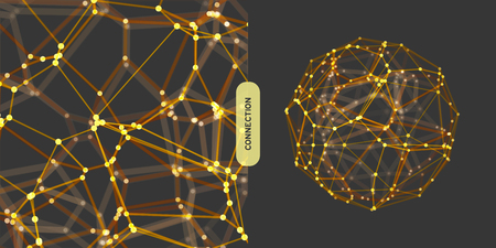 Lattice Structure Science or Technology Backgroundのイラスト素材