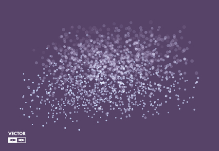 Chaotic particles in empty space. Dynamic background. Vector illustartion.のイラスト素材