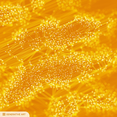Lattice structure. Science or technology background. Graphic design. 3d grid surface. Abstract  vector illustration.のイラスト素材