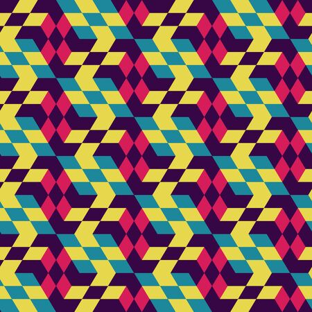 Seamless mosaic pattern. Geometric background. Vector Illustration.のイラスト素材