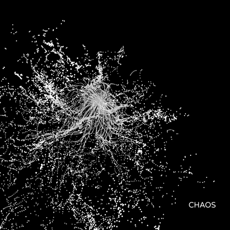 Array with dynamic particles. 3d futuristic technology style. Abstract background. Vector...