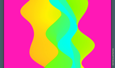 Colorful abstract motion design.のイラスト素材