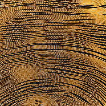 Array with dynamic particles. 3d futuristic technology style. Abstract background. Glowing points. Vector illustration.のイラスト素材