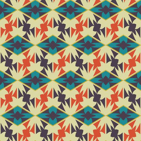 Seamless mosaic pattern. Geometric background. Vector Illustration.