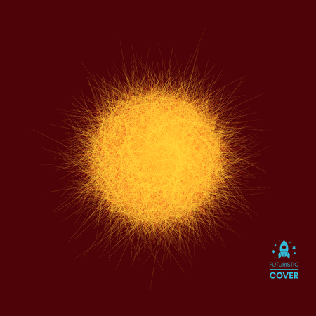 Sun. Sunburst abstract vector illustration. のイラスト素材