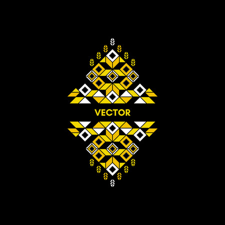 Decorative Element in Retro Style. Vector Calligraphic Template. Line Art Design for Invitations, Posters, Presentation. Vintage Frame. のイラスト素材