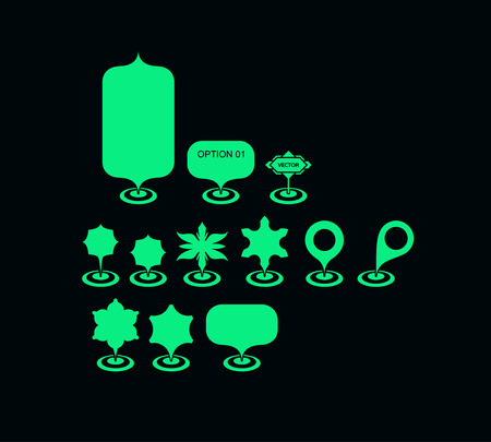 Collection of different graphic elements for design. Vector illustration.のイラスト素材