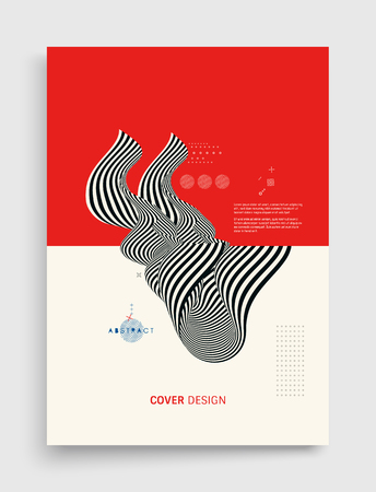 Abstract 3D geometrical background. Vector illustration.のイラスト素材