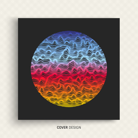 Abstract wavy background. Dynamic effect. Futuristic vector illustration. のイラスト素材