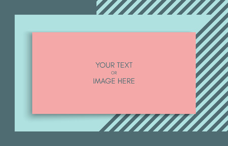 Mockup of a landscape-oriented magazine or catalogue. Blank sheet of paper. Element for advertising and promotional message. 3d vector illustration for your design.のイラスト素材