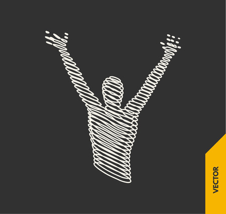 Leadership concept. Emblem for sport championship. 3d vector Illustration.のイラスト素材