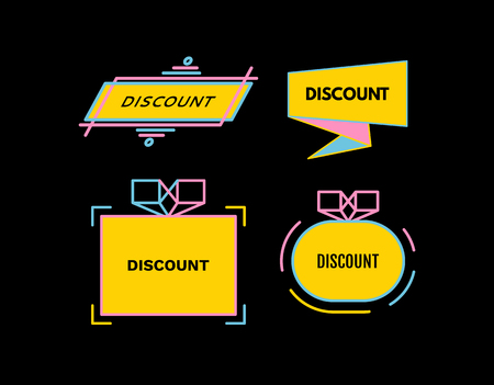 Sale tag. Promotion coupon design for shopping. Vector illustration.のイラスト素材