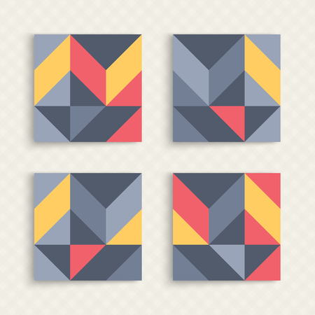 Cover design template for advertising. Abstract colorful geometric design. Pattern can be used as a template for brochure, annual report, magazine, poster, presentation, flyer and banner.のイラスト素材