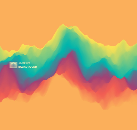 Abstract wavy background. Dynamic effect. Vector illustration. Can be used for advertising, marketing, presentation.のイラスト素材