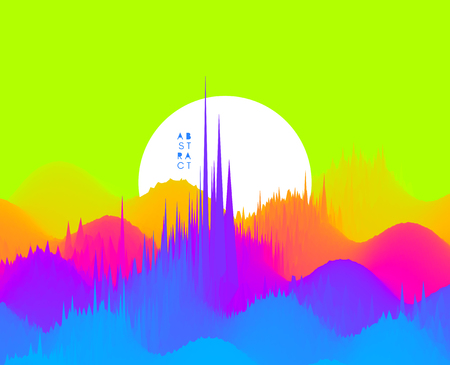 Abstract wavy background. Dynamic effect. Vector illustration. Can be used for advertising, marketing, presentation.のイラスト素材