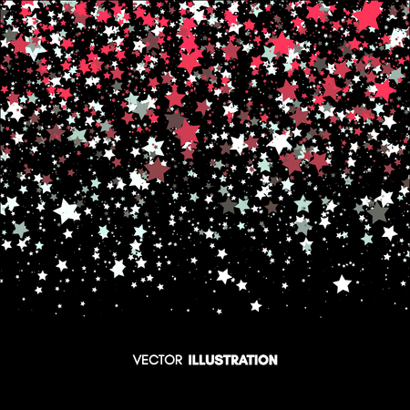 Background with Stars. Abstract Vector Illustration.のイラスト素材