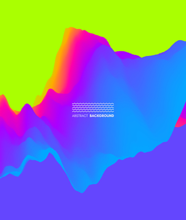 Abstract wavy background for banner, flyer, book cover, poster. Dynamic effect. Vector illustration. Design template.のイラスト素材