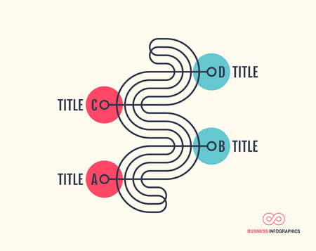 Infographics template. Graphic concept for your design. Can be used for work flow layout, diagram, business step options and banner. Vector illustration.のイラスト素材