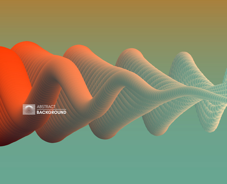 Abstract wavy background for banner, flyer and poster. Dynamic effect. Vector illustration. Cover design template. Can be used for advertising, marketing, presentation.のイラスト素材