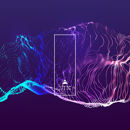 3d futuristic technology style. Abstract background. Vector illustration.のイラスト素材