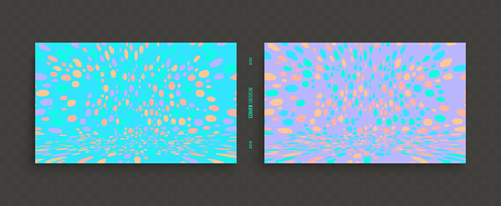 Cover design template. Abstract background with color circles. 3d vector illustration.のイラスト素材